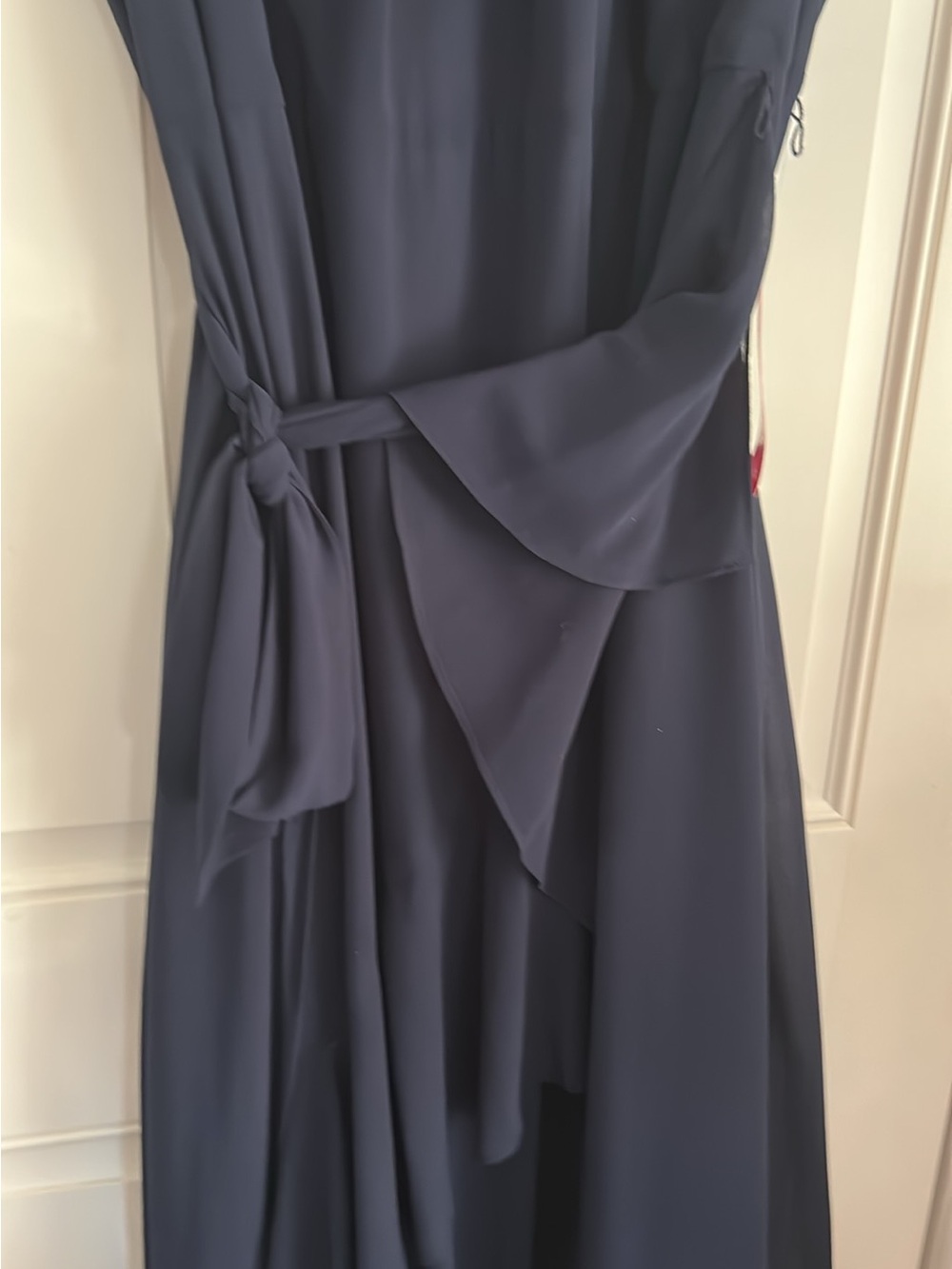 Alex Marie Navy Blue Maxi Dress with Cascading Ruffles size 24W